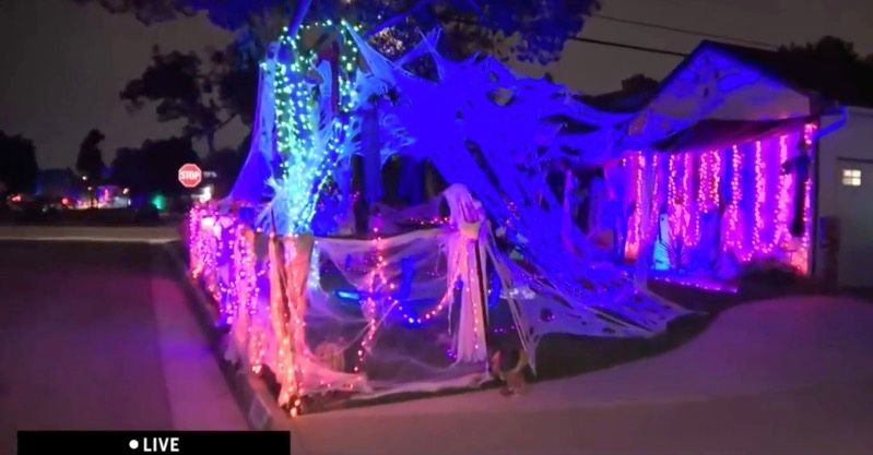 <i>KCAL/KCBS via CNN Newsource</i><br/>Spooky season is a favorite for the neighbors living on Lisco Street