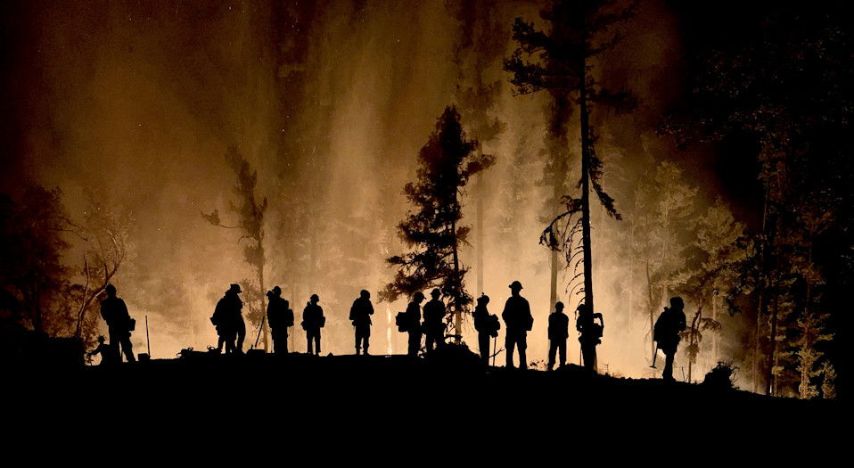 Firefighters on the Upper Applegate Fire in June 2024, which burned 1,141 acres.