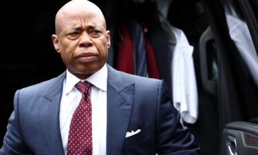 New York City Mayor Eric Adams arrives at federal court for his arraignment on Sept. 27