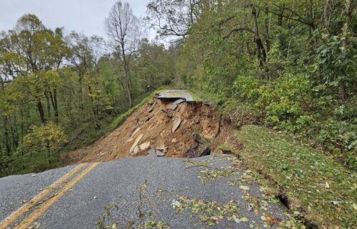 The entire length of the Blue Ridge Parkway in North Carolina and Virginia is closed as crews continue their assessment of the damage from Hurricane Helene.