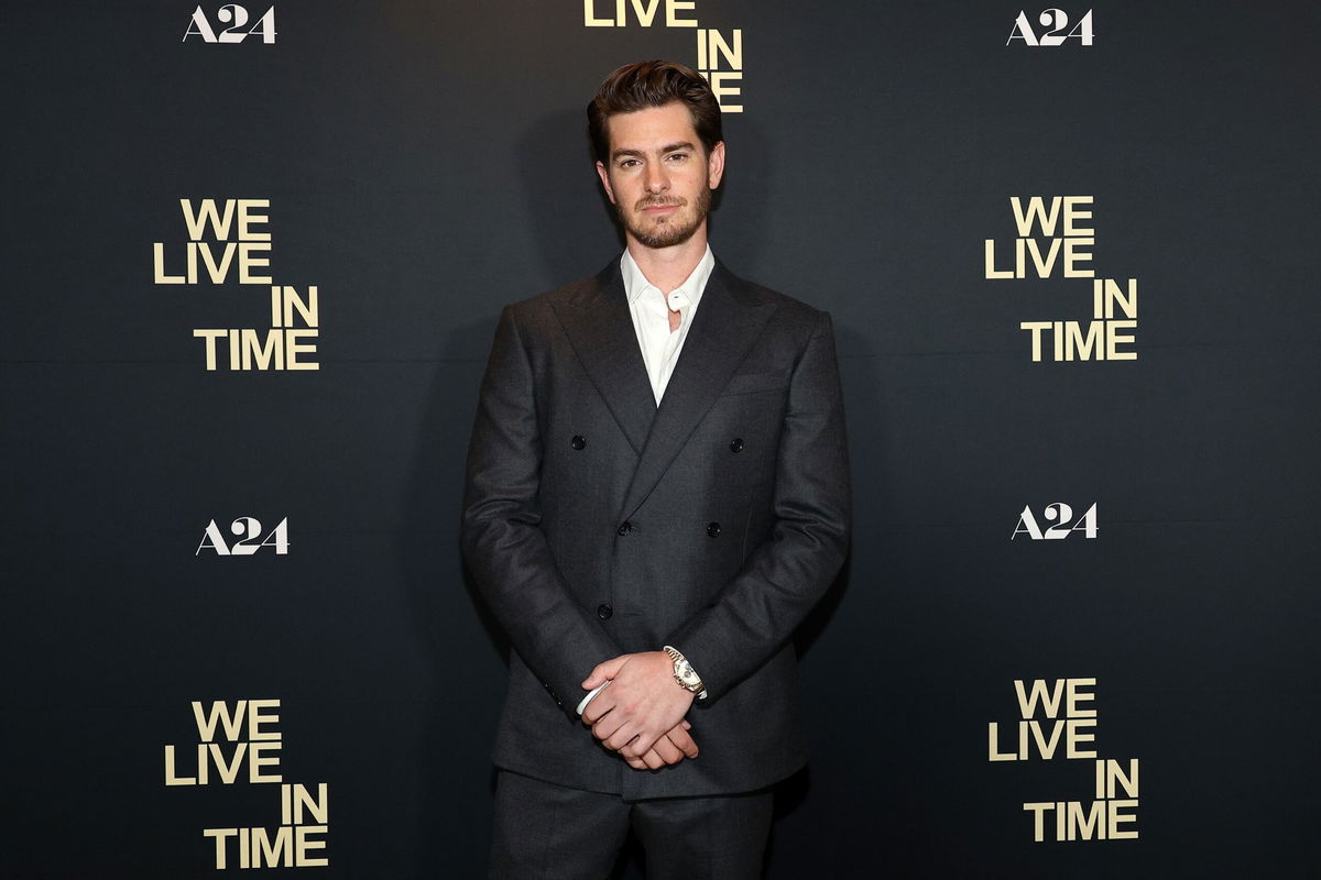 <i>Marleen Moise/Getty Images/File via CNN Newsource</i><br/>Andrew Garfield at a New York screening of 'We Live in Time' in September.