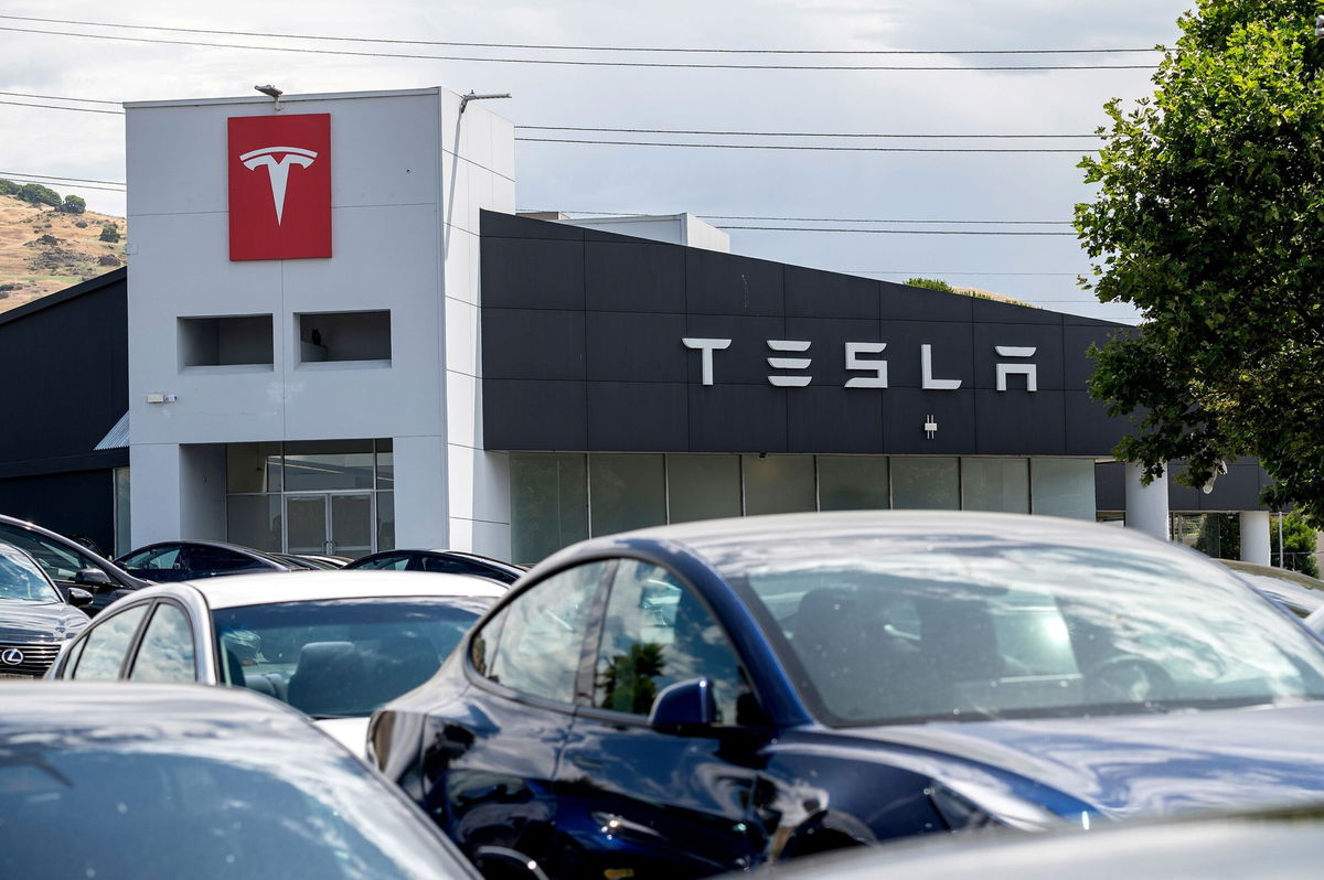 <i>David Paul Morris/Bloomberg/Getty Images via CNN Newsource</i><br/>Tesla reported an increase in sales for the first time this year