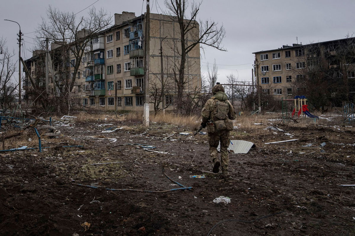 <i>Evgeniy Maloletka/AP/File via CNN Newsource</i><br/>Months of fighting has left the town largely abandoned and in ruins. Russia has captured the key eastern Ukrainian town of Vuhledar