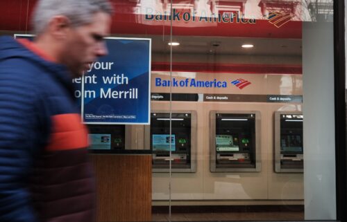 A Bank of America branch stands in Manhattan on March 15