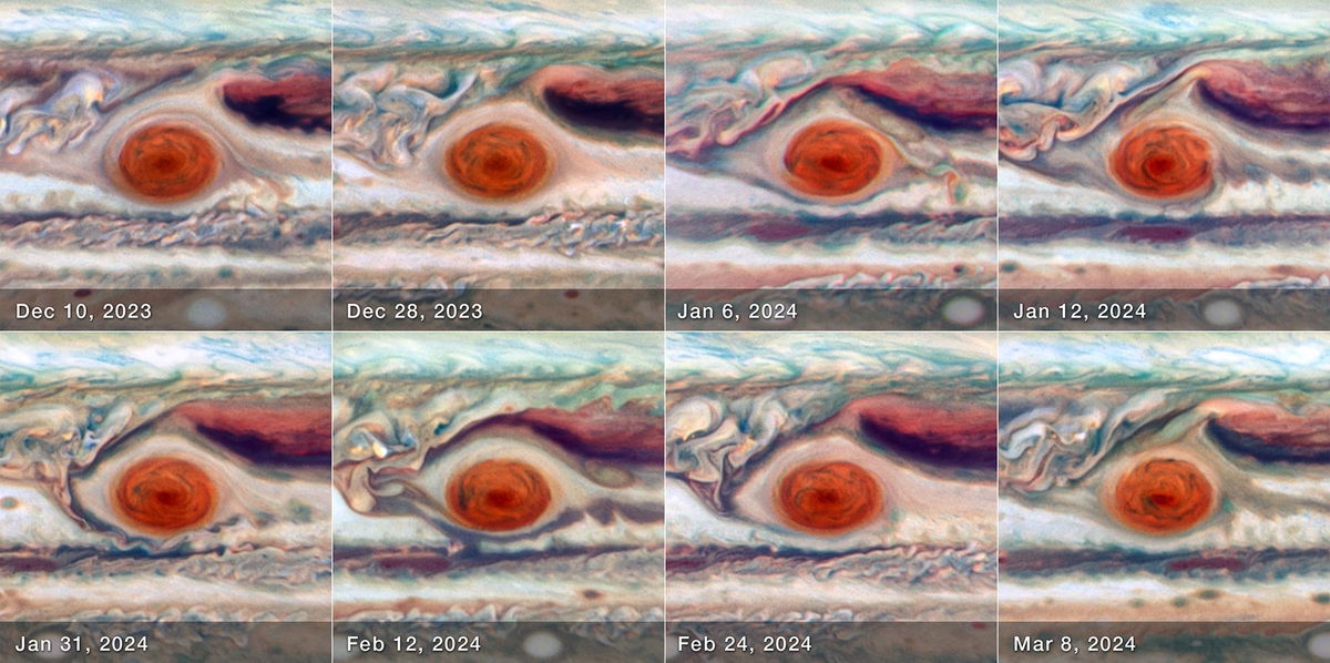 <i>NASA/ESA/Amy Simon via CNN Newsource</i><br/>Hubble's images allowed scientists to measure the Great Red Spot's size