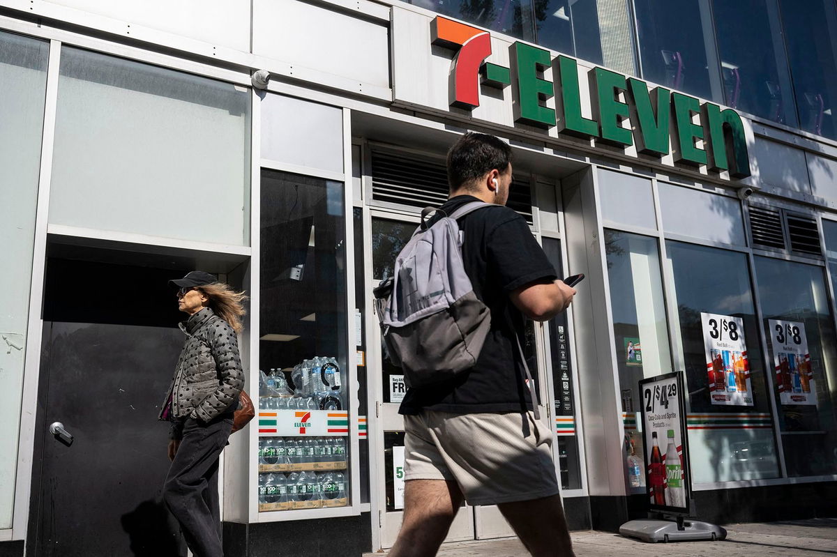 <i>Angela Weiss/AFP/Getty Images via CNN Newsource</i><br/>7-Eleven is set to close 444 convenience stores in North America.