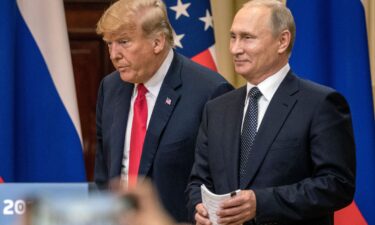 Trump and Putin stand together during a 2018 meeting in Finland. The former US president has spoken fondly of his relationship with the Russian leader.