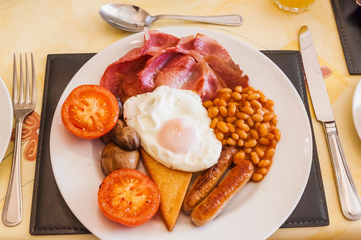 <i>Dukas/Universal Images Group/Getty Images via CNN Newsource</i><br/>The fried breakfast has become a meaty calling card for Brits.