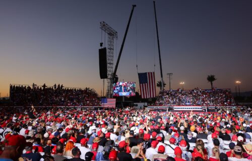 A man was arrested on state gun charges near Donald Trump’s rally in California