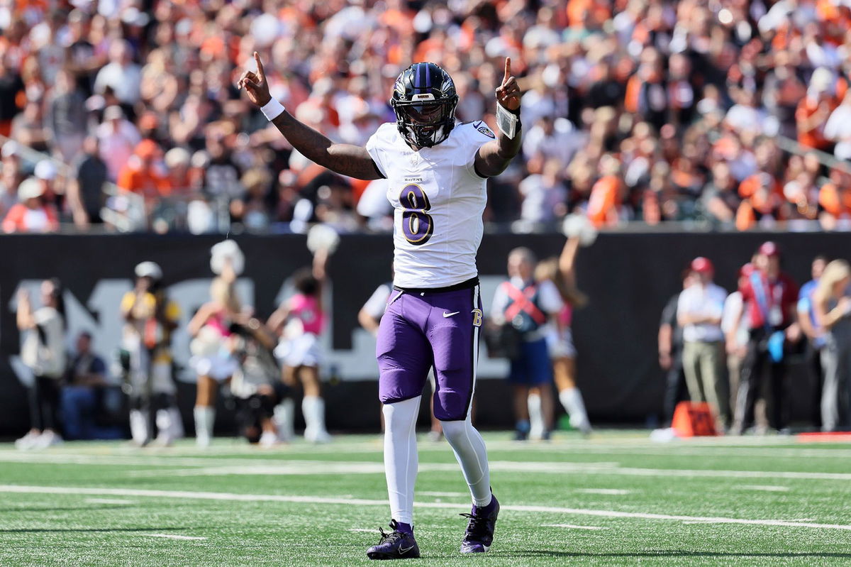 <i>Andy Lyons/Getty Images via CNN Newsource</i><br/>Lamar Jackson has led the Baltimore Ravens to three straight victories.