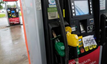 Pumps are closed at a gas station in Fort Myers Beach