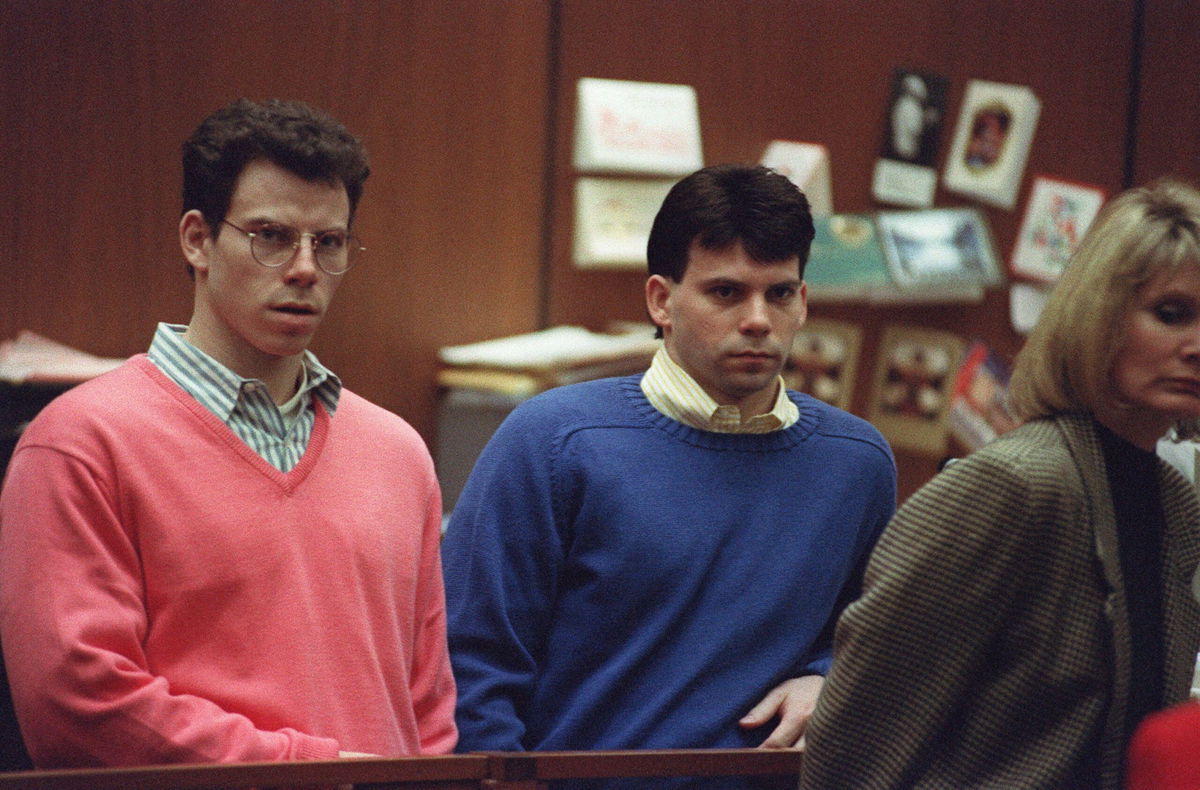 <i>Vince Bucci/AFP/Getty Images via CNN Newsource</i><br/>Erik Menendez (L) and his brother Lyle (R) listen during a pre-trial hearing