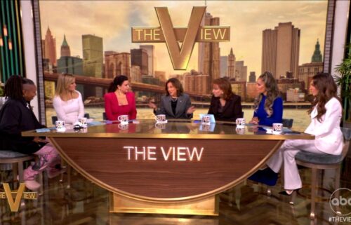 Vice President Kamala Harris appears on The View on Tuesday