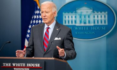 U.S. President Joe Biden speaks during a news conference in the Brady Press Briefing Room at the White House on October 04 in Washington