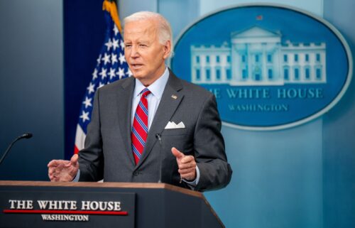 U.S. President Joe Biden speaks during a news conference in the Brady Press Briefing Room at the White House on October 04 in Washington