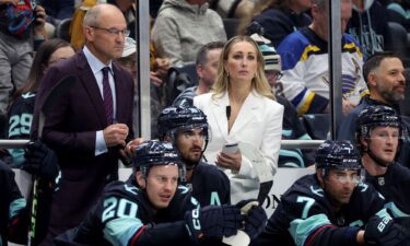 Seattle Kraken assistant coach Jessica Campbell made history against the St. Louis Blues.