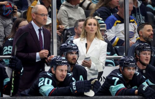 Seattle Kraken assistant coach Jessica Campbell made history against the St. Louis Blues.