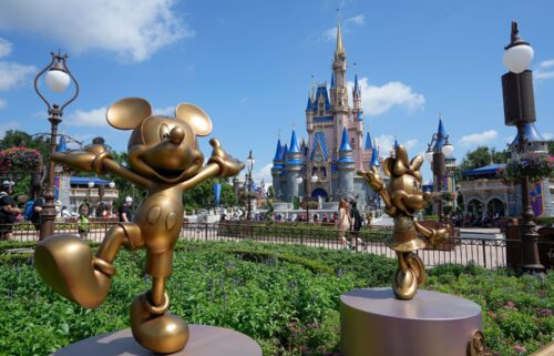 The Cinderella Castle is seen at the Magic Kingdom at Walt Disney World in 2023.