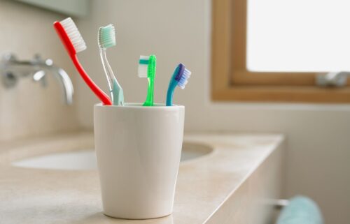 The study identified more than 600 viruses found in the samples taken from showerheads and toothbrushes.