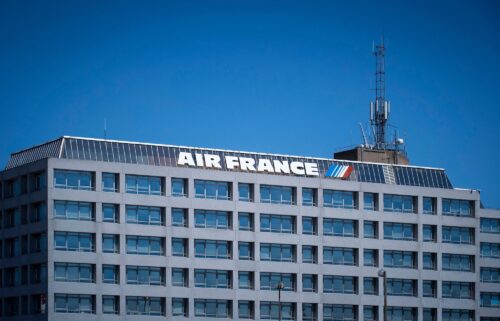 Air France-KLM HQ is pictured near Roissy-Charles de Gaulle Airport