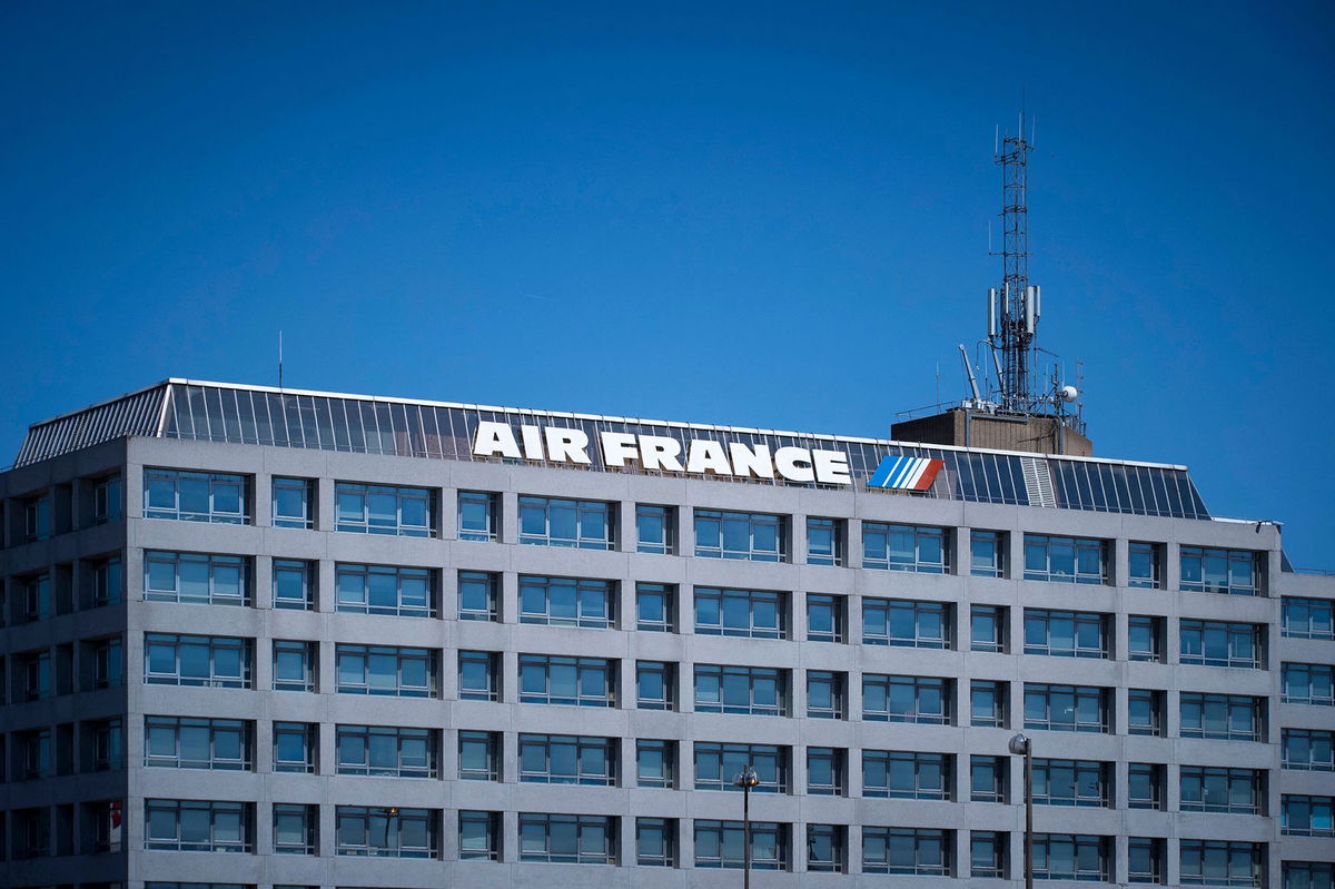 <i>Joel Sagat/AFP/Getty Images via CNN Newsource</i><br/>Air France-KLM HQ is pictured near Roissy-Charles de Gaulle Airport