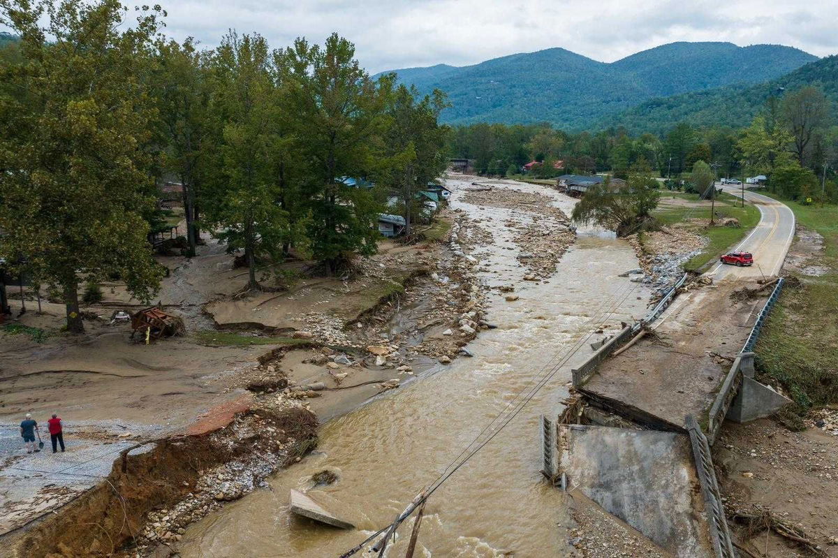 <i>Julia Wall for The Washington Post/Getty Images via CNN Newsource</i><br/>Hurricane Helene damaged Baxter's North Cove site in North Carolina in September