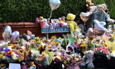 Floral tributes were left for the victims following the deadly knife attack in Southport