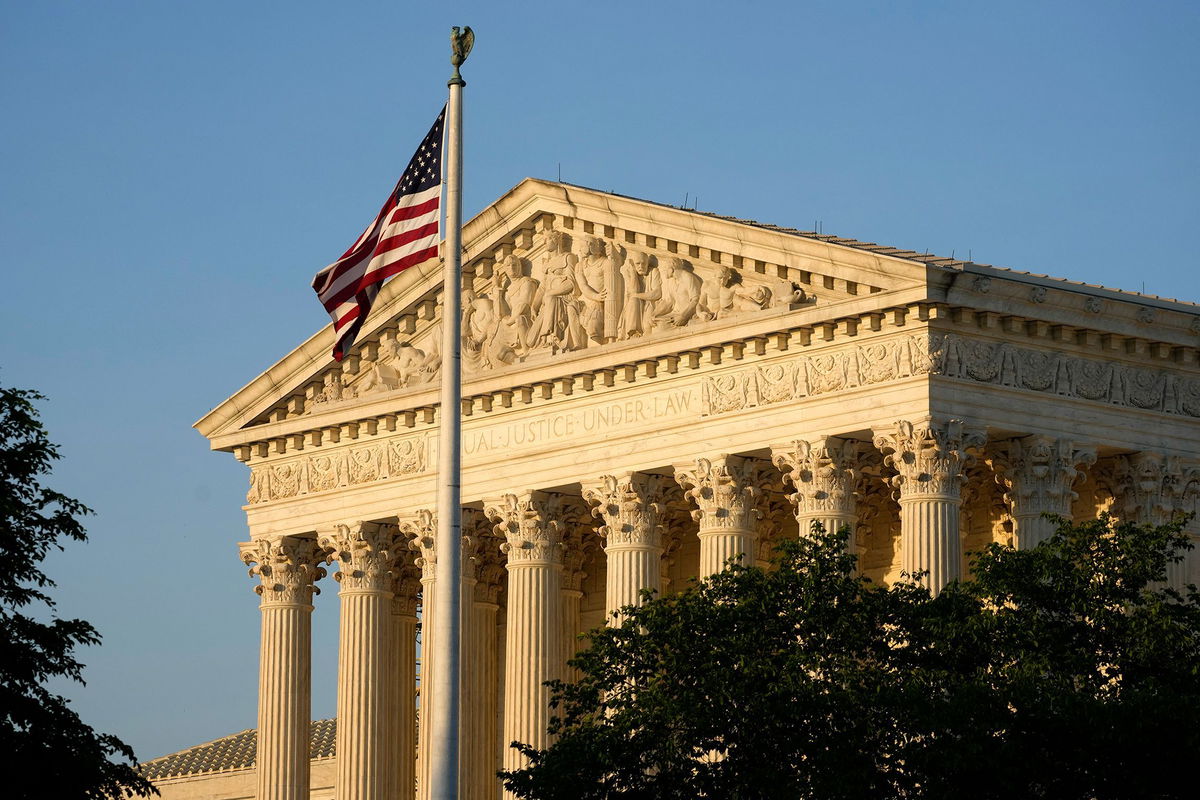 <i>Alex Brandon/AP via CNN Newsource</i><br/>The Supreme Court is seen