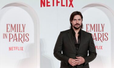 Lucas Bravo at the Italian premiere of Netflix's 'Emily In Paris' Season 4 in September.