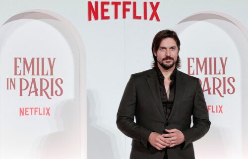 Lucas Bravo at the Italian premiere of Netflix's 'Emily In Paris' Season 4 in September.