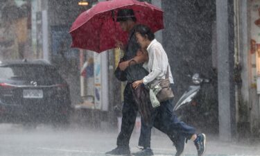 Heavy downpours in Keelung