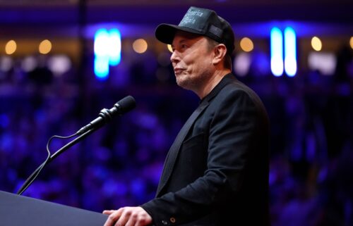 Elon Musk speaks before Republican presidential nominee former President Donald Trump at a campaign rally at Madison Square Garden