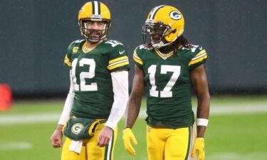 Adams (right) and Rodgers (left) had a productive eight years together at the Green Bay Packers.