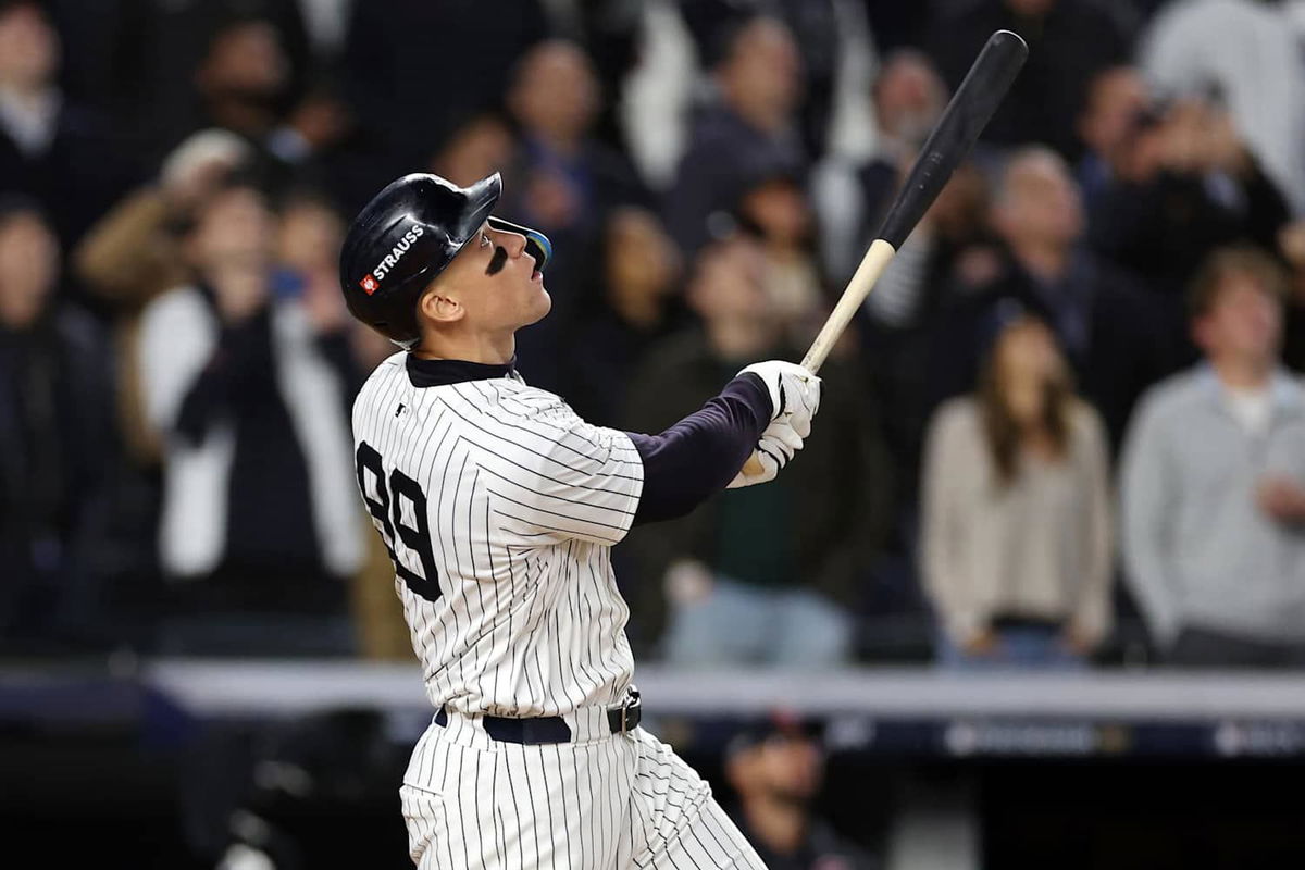 <i>Elsa/Getty Images via CNN Newsource</i><br/>Judge hits first postseason HR as Yankees take 2-0 ALCS Lead.