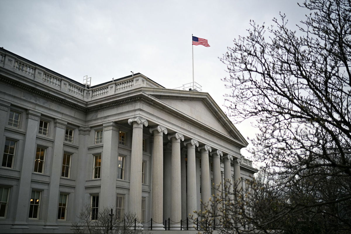 <i>Mandel Ngan/AFP/Getty Images/File via CNN Newsource</i><br/>Pictured is the US Department of Treasury in Washington