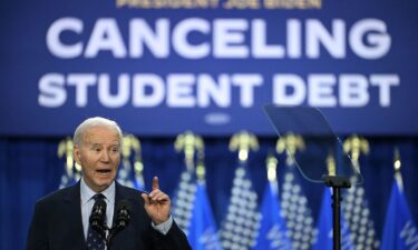 President Joe Biden speaks about student loan debt relief at Madison Area Technical College in Madison