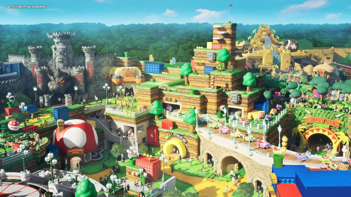 <i>Universal Parks USA via CNN Newsource</i><br/>Guests can jump into the action of their favorite video games when Super Nintendo World debuts.