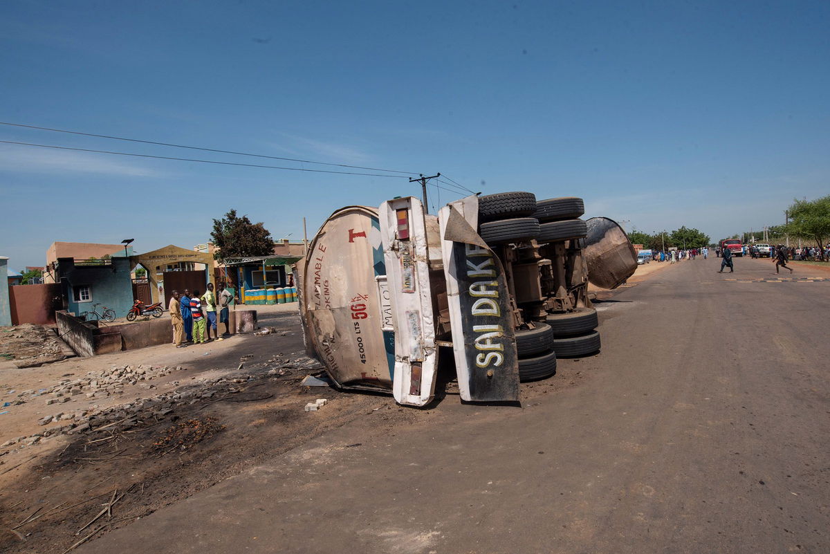 <i>Sani Maikatanga/AP via CNN Newsource</i><br/>Scene of the tanker explosion in Majiya.