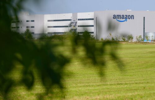 An Amazon distribution center in Augny