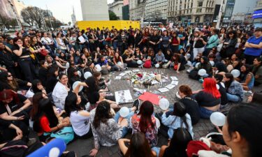 One Direction fans gather at the Obelisk to pay tribute to Liam Payne in Buenos Aires