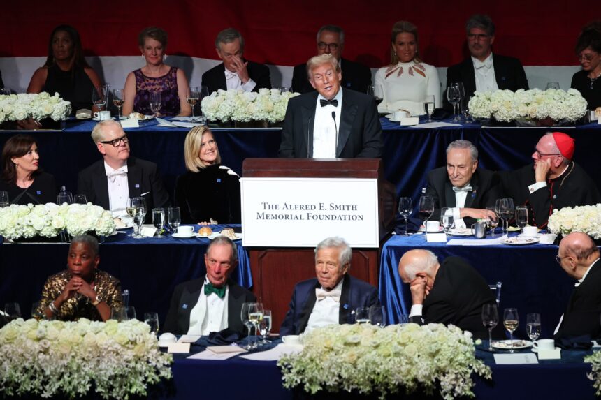 Trump Insults Harris At Al Smith Dinner While She Barnstorms Wisconsin ...