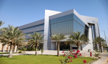 Aramco headquarters is seen in Dhahran