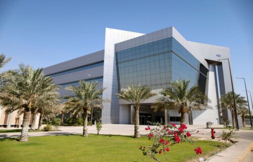 Aramco headquarters is seen in Dhahran