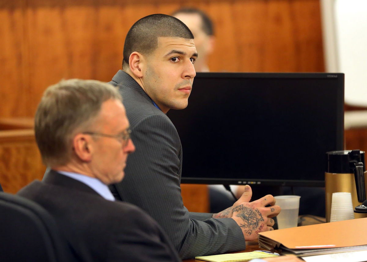 <i>John Tlumacki/The Boston Globe/Getty Images via CNN Newsource</i><br/>Former NFL tight end Aaron Hernandez was convicted of the murder of Odin Lloyd.