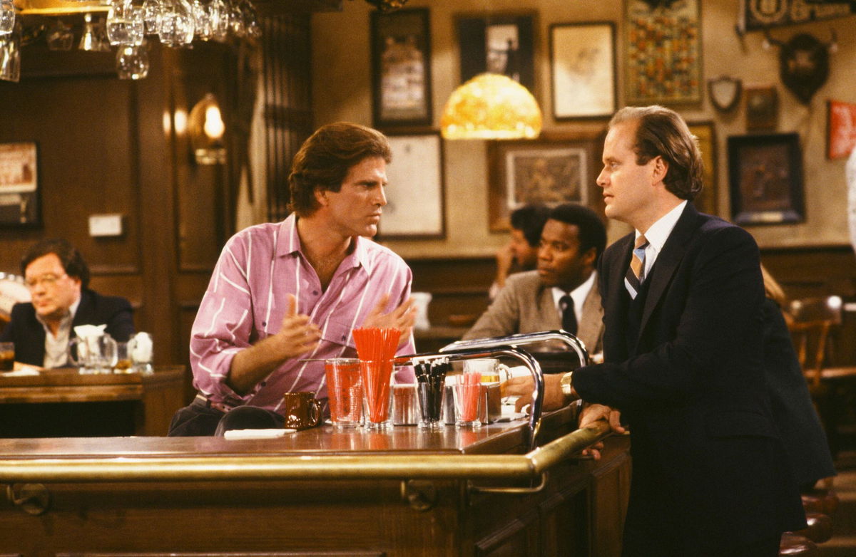 <i>NBC/Getty Images via CNN Newsource</i><br/>(From left) Ted Danson and Kelsey Grammer on 'Cheers.'