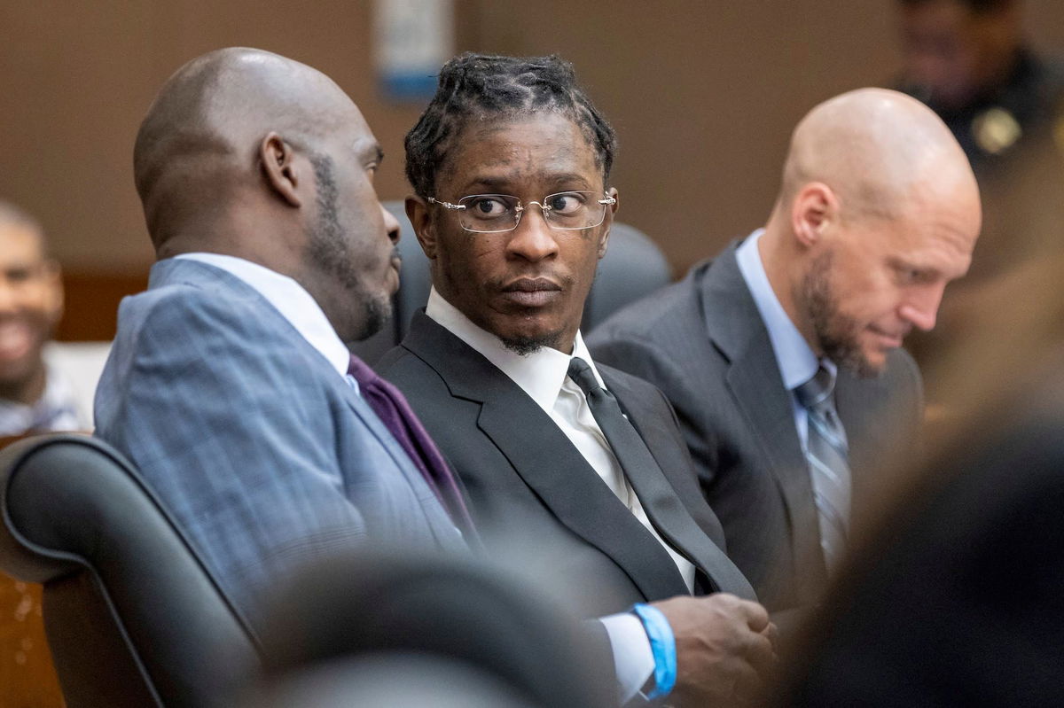 <i>Arvin Temkar/Atlanta Journal-Constitution/AP/File via CNN Newsource</i><br/>Young Thug appears at a hearing on December 22