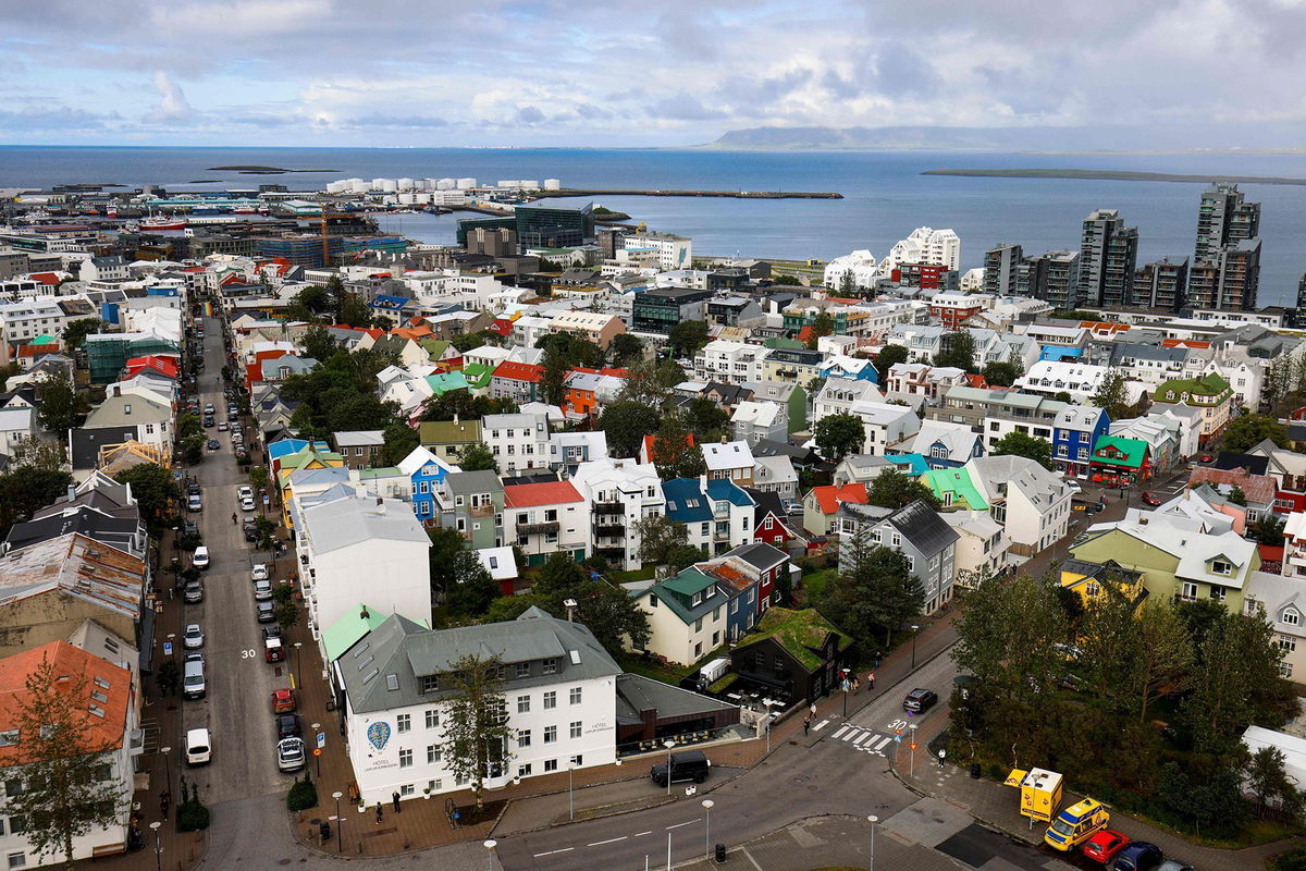 <i>Odd Andersen/AFP via Getty Images via CNN Newsource</i><br/>The downtown area of Reykjavik