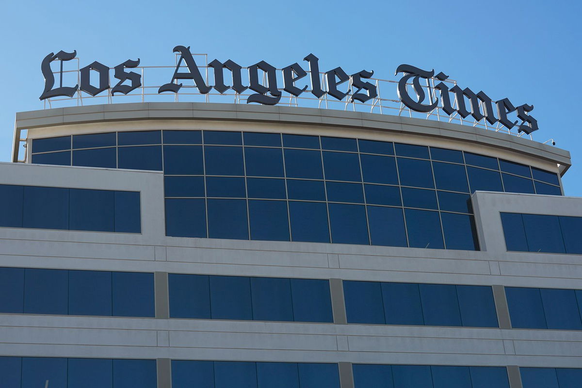 <i>Damian Dovarganes/AP via CNN Newsource</i><br/>The Los Angeles Times newspaper headquarters is shown in El Segundo