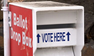 A Deschutes County ballot drop box