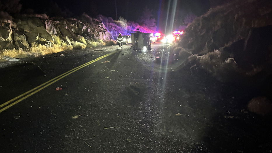 Scene of fatal crash on SW Belmont Lane late Saturday night.